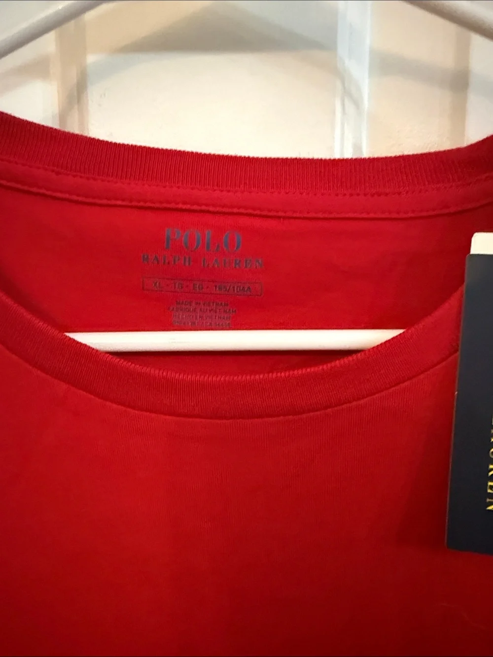 NWT Polo by Ralph Lauren Men's Long-Sleeve Crewneck T-Shirt - Red